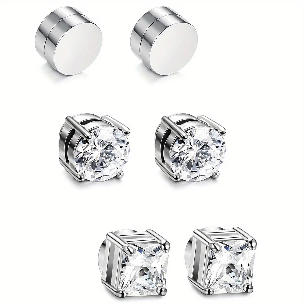 MagnoWear™ Crystal Magnetic Earrings Set