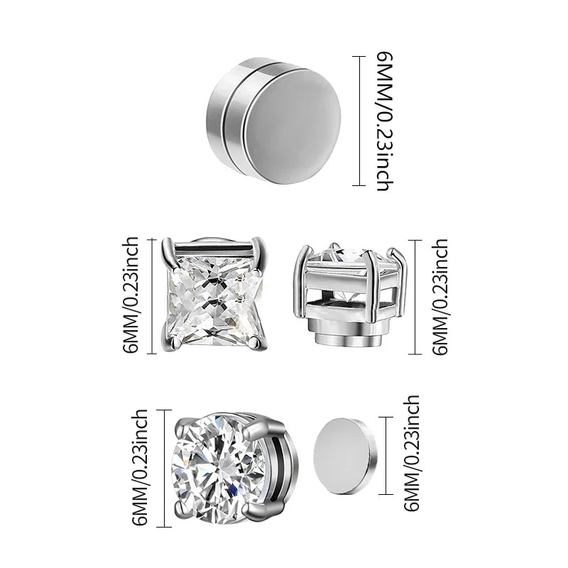 MagnoWear™ Crystal Magnetic Earrings Set