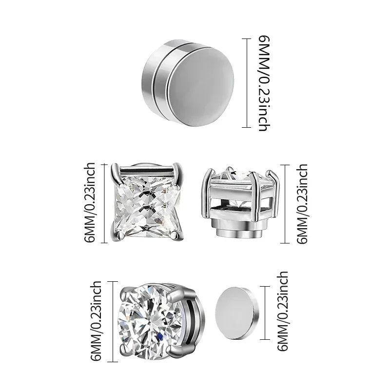 MagnoWear™ Crystal Magnetic Earrings Set
